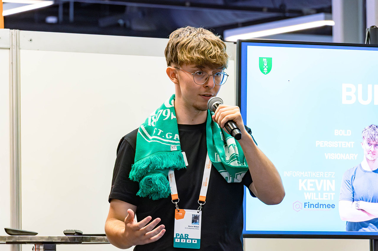 Vize-Schweizermeister Kevin Willeit startet nach SwissSkills mit eigenem Startup Findmee durch