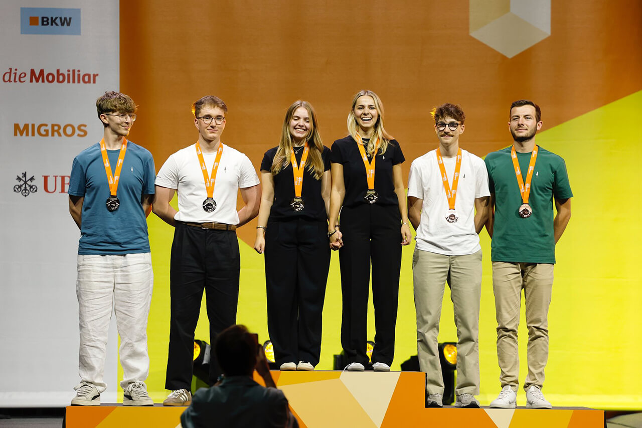 Podio Swissskills Imprenditorialità agli SwissSkills 2025